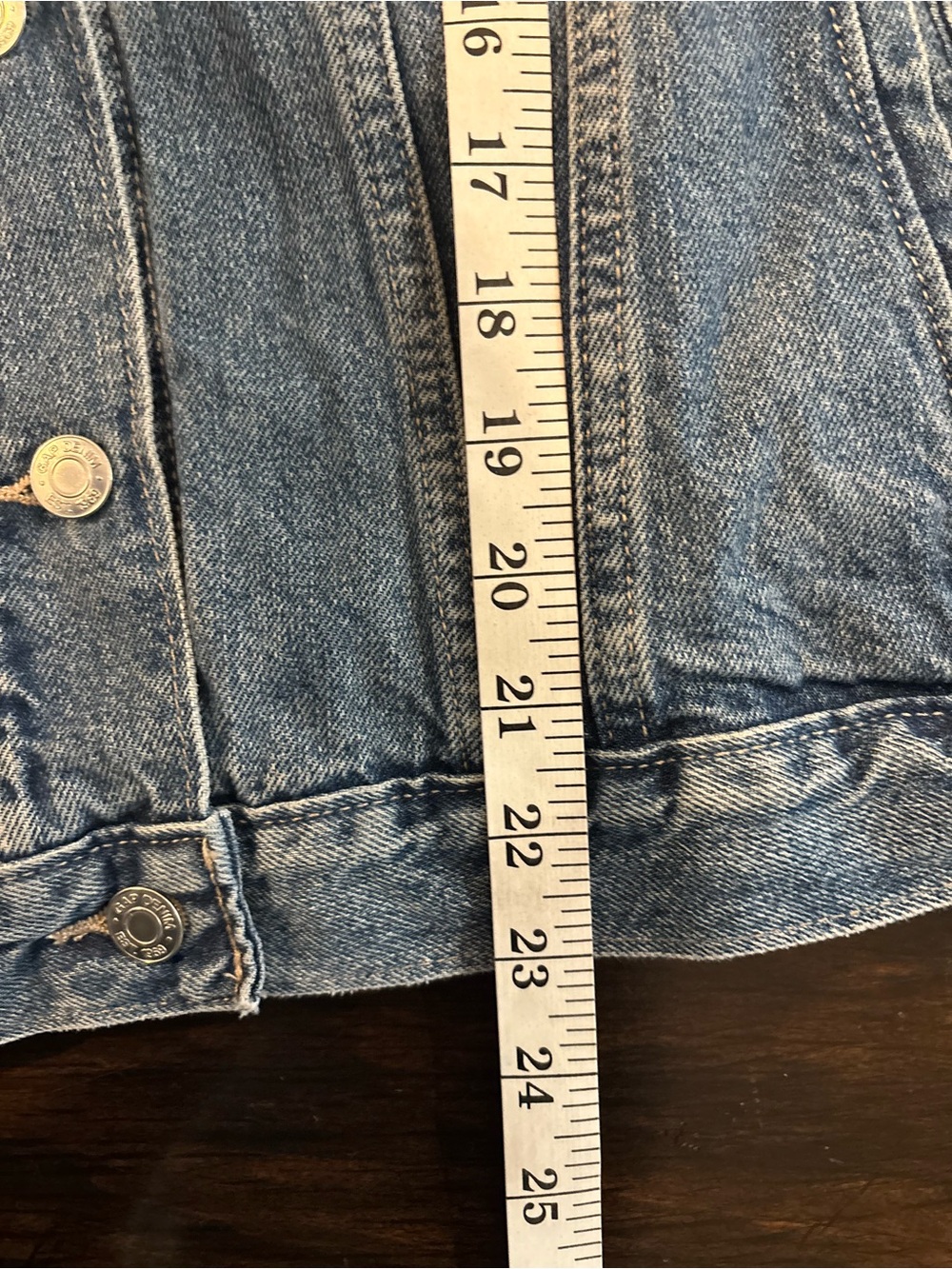 Gap Denim Jacket in Medium Blue women’s size XL - Picture 7 of 7